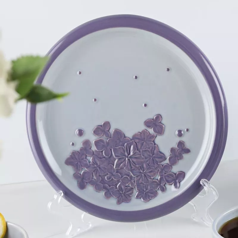 Piatto in ceramica dipinto a mano lavabile in lavastoviglie