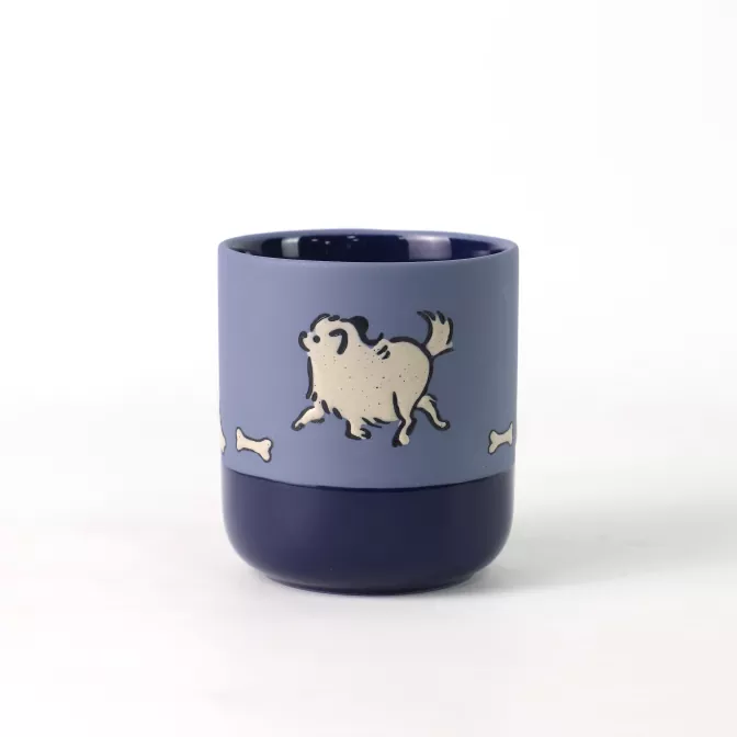 Portacandele in ceramica dipinta a mano