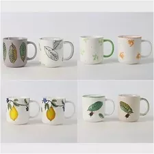 Tazza in ceramica dipinta a mano