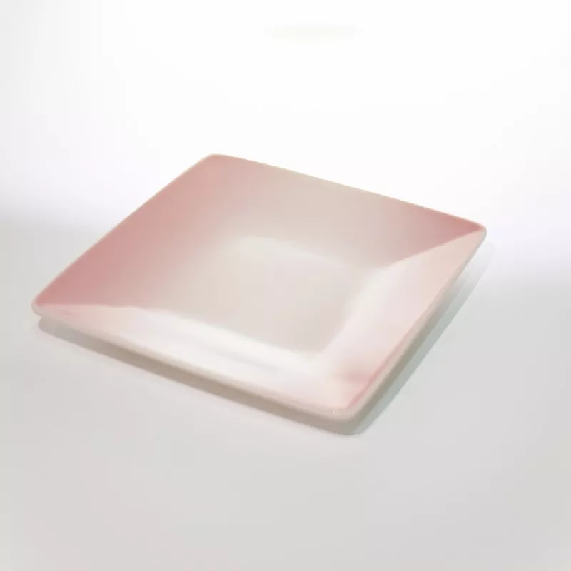 Mini piatto quadrato minimalista in ceramica Ombre