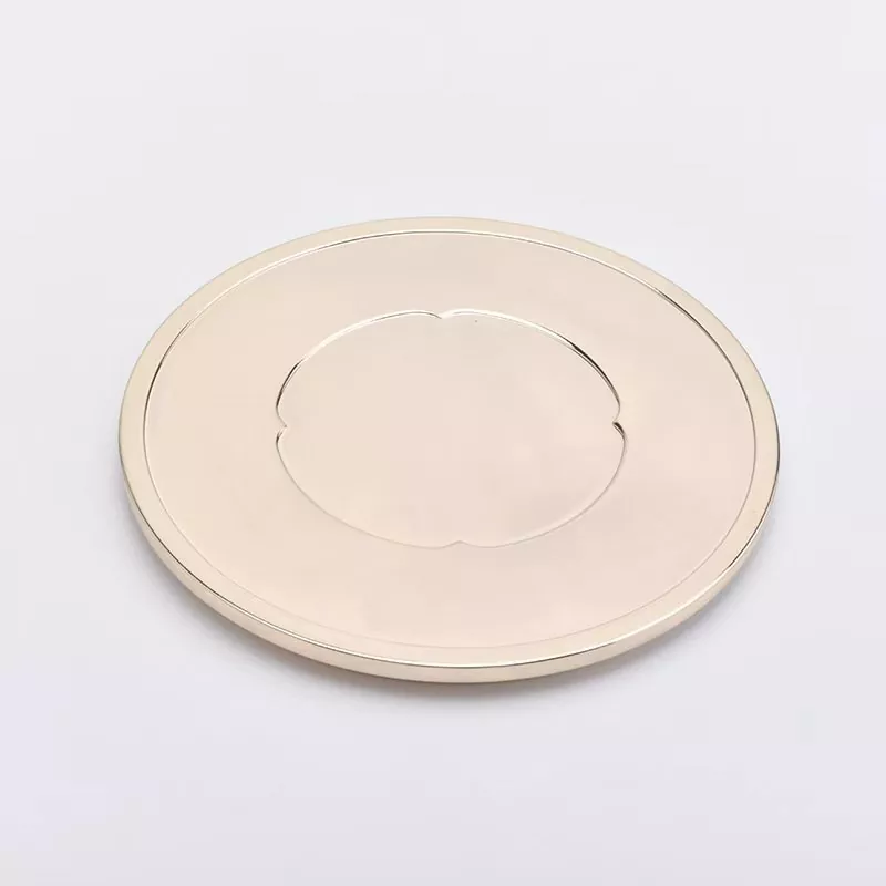 Coperchio del diffusore di aromi a forma di disco rotondo in lega di zinco